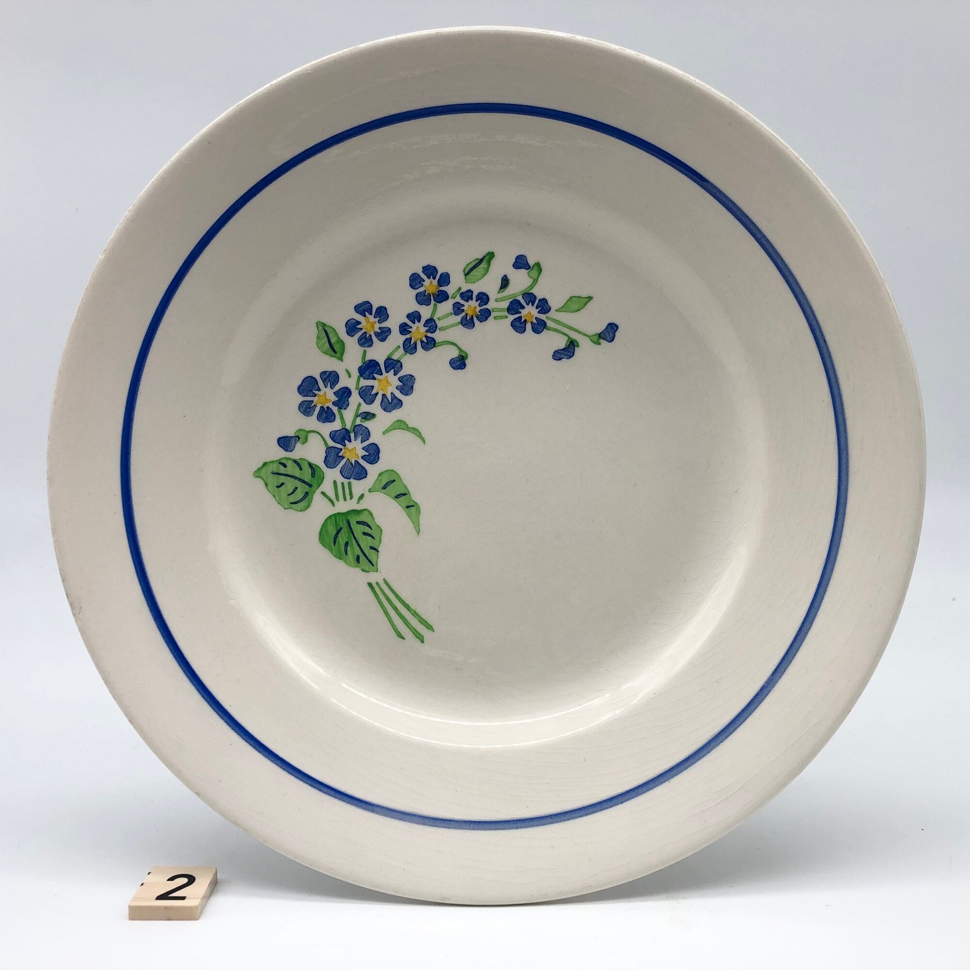 6 vintage plates stamped "niderviller"