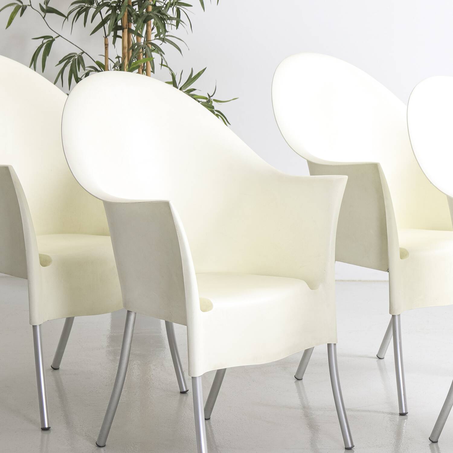 Set of 4 chairs, Lord Yo by Philippe Starck for Aleph, 1994