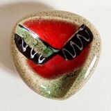 Ashtray or pocket emptier signed 60s Width 15.5 cm