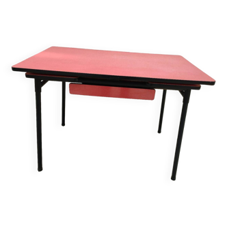 Vintage red formica table