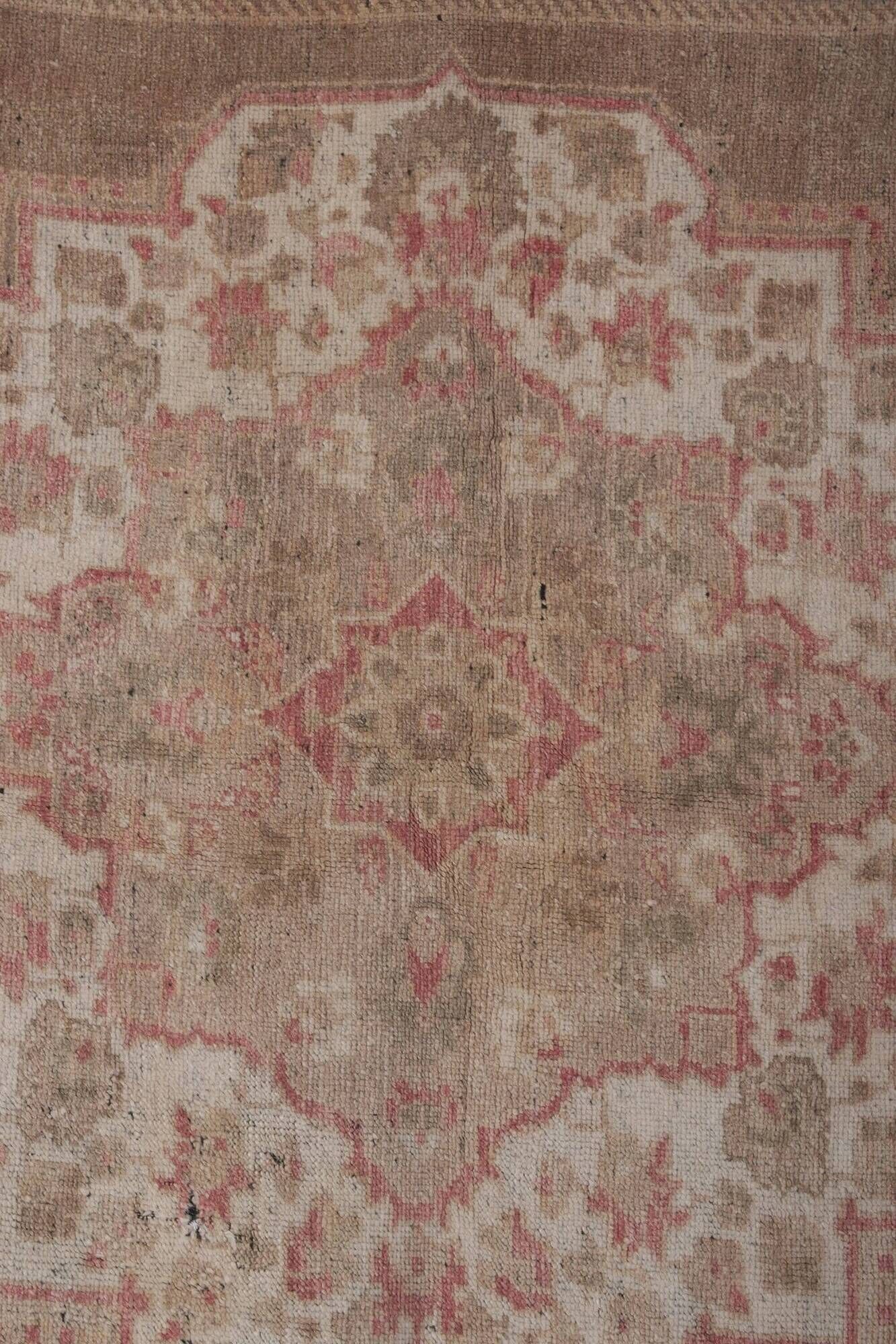 Vintage Turkish handmade rug 203x358 cm