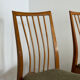 Pair of Scandinavian chairs with green velvet seat