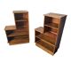 Pair of 1960s solid oak bookcases