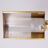 Holtkoetter Brass swing arm floor lamp Germany 1980s