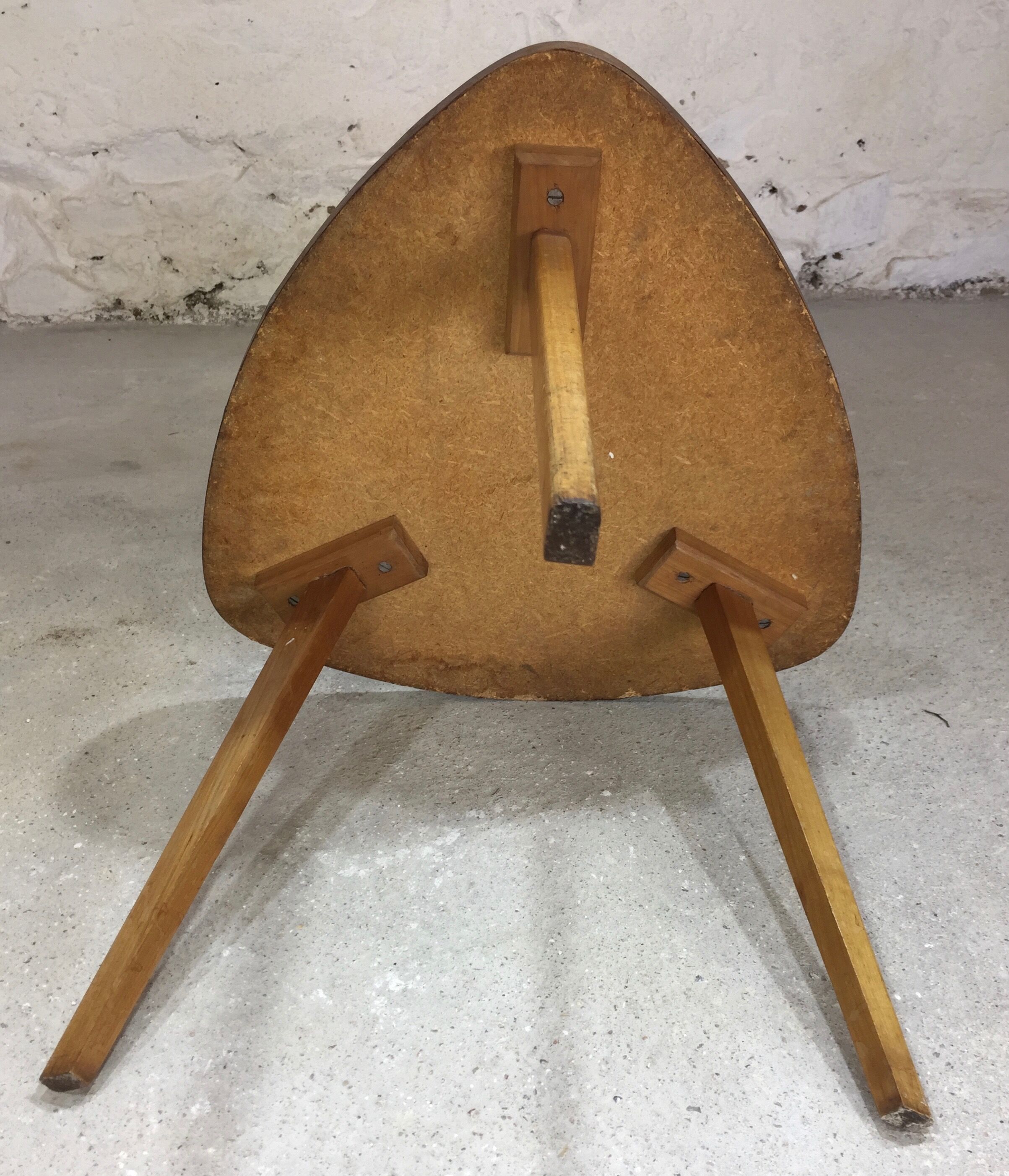 Wooden and formica table in the 1960s