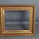 Pair old frames gilded wood gold leaf 26,5x23 cm, foliage 20,5x17 cm SB