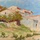 Paintings set of 5 drawings by Ed. Pannetier (1884-1965) Aix and Provence