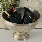 Champagne bucket Silver Plated vasque on Pedestal,