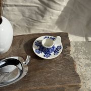 Vintage blue and white hand-held egg cup Poland D13