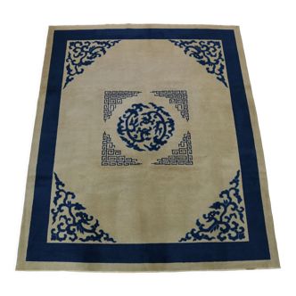 Tapis chinois antique fait main