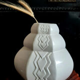 Art Deco cracked ceramic vase