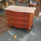 Commode ancienne en bois et marbre style Louis XV