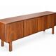 Large walnut sideboard – Restored vintage Scandinavian buffet