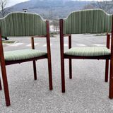 Scandinavian chair series armchair ottoman chair in rosewood