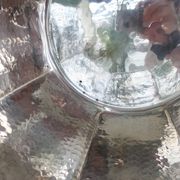 Champagne bucket circa 1960, Italian design Fratelli Cassetti, silver plated metal