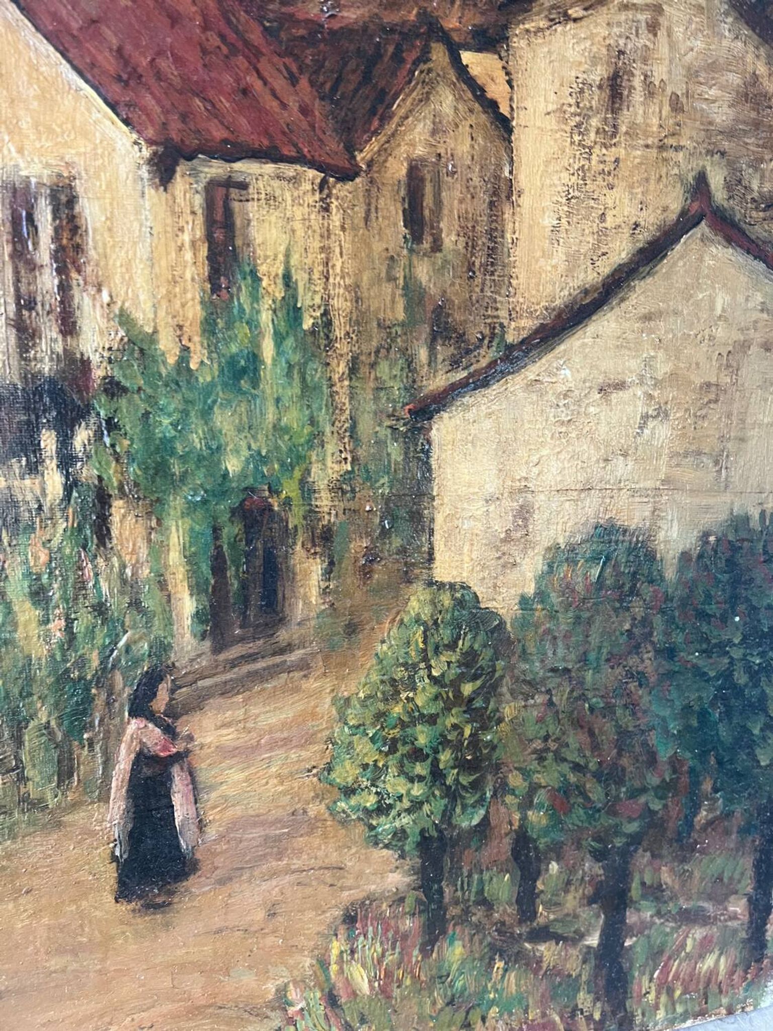 Village do Minho au Portugal, signé Vasquez del Rio