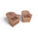 2 x Doralice lounge chair by Antonio Citterio / Paolo Nava / 1980s