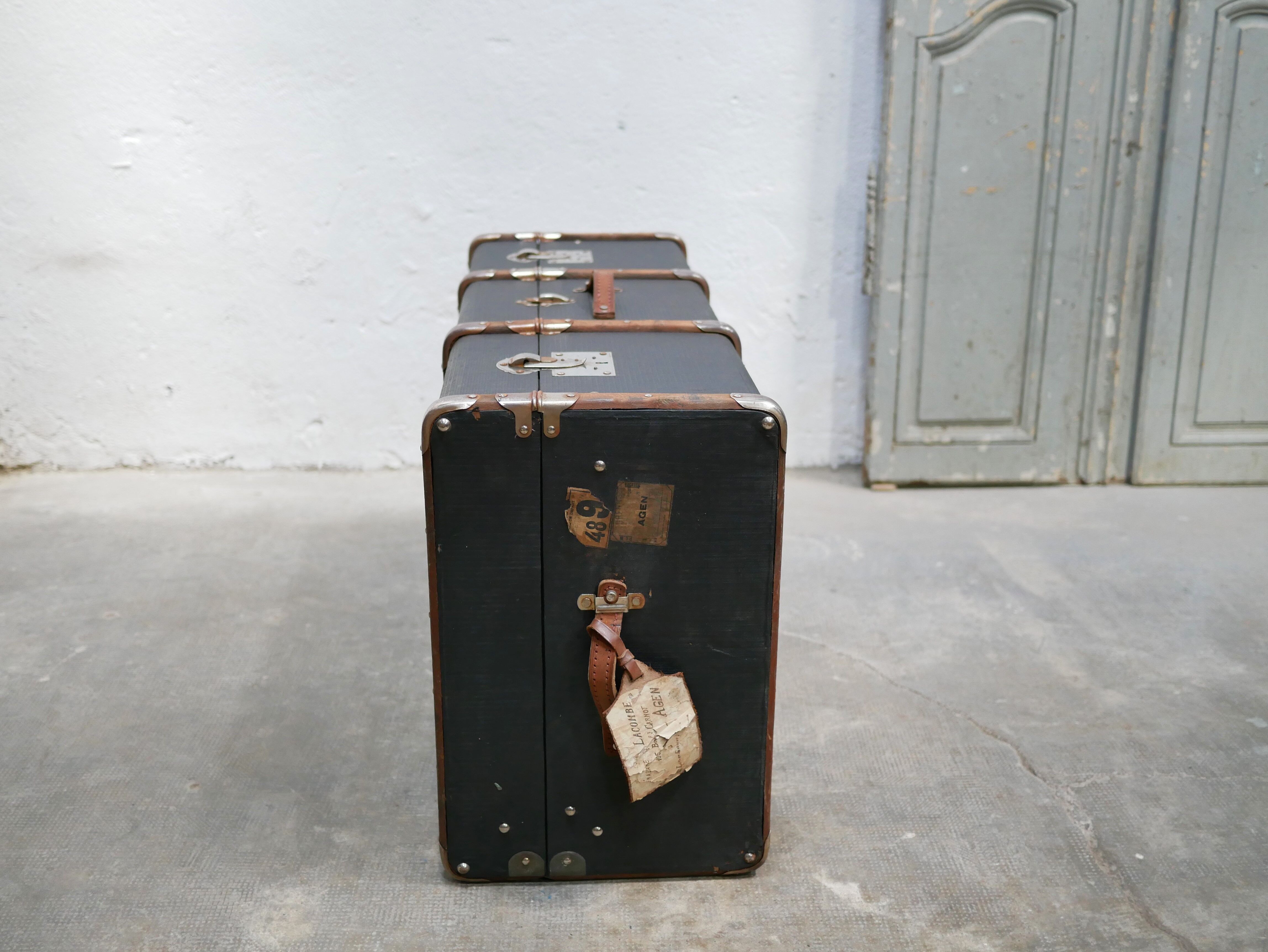 Vintage suitcase storage trunk