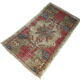 Vintage turkish pastel mini rug 93 x 52 cm