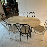 Table and 6 bistro type chairs