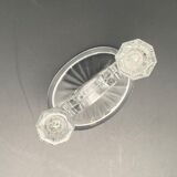 2-branch glass candlestick