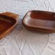 3 ramekins, appetizer/snack ramekins, made of olive wood.