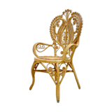 Mid-Century Modern Rattan Armchair