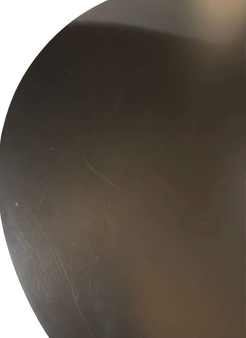 Coffee Table Beside 115cm – Black Thermo-lacquered Metal – Holiday Home