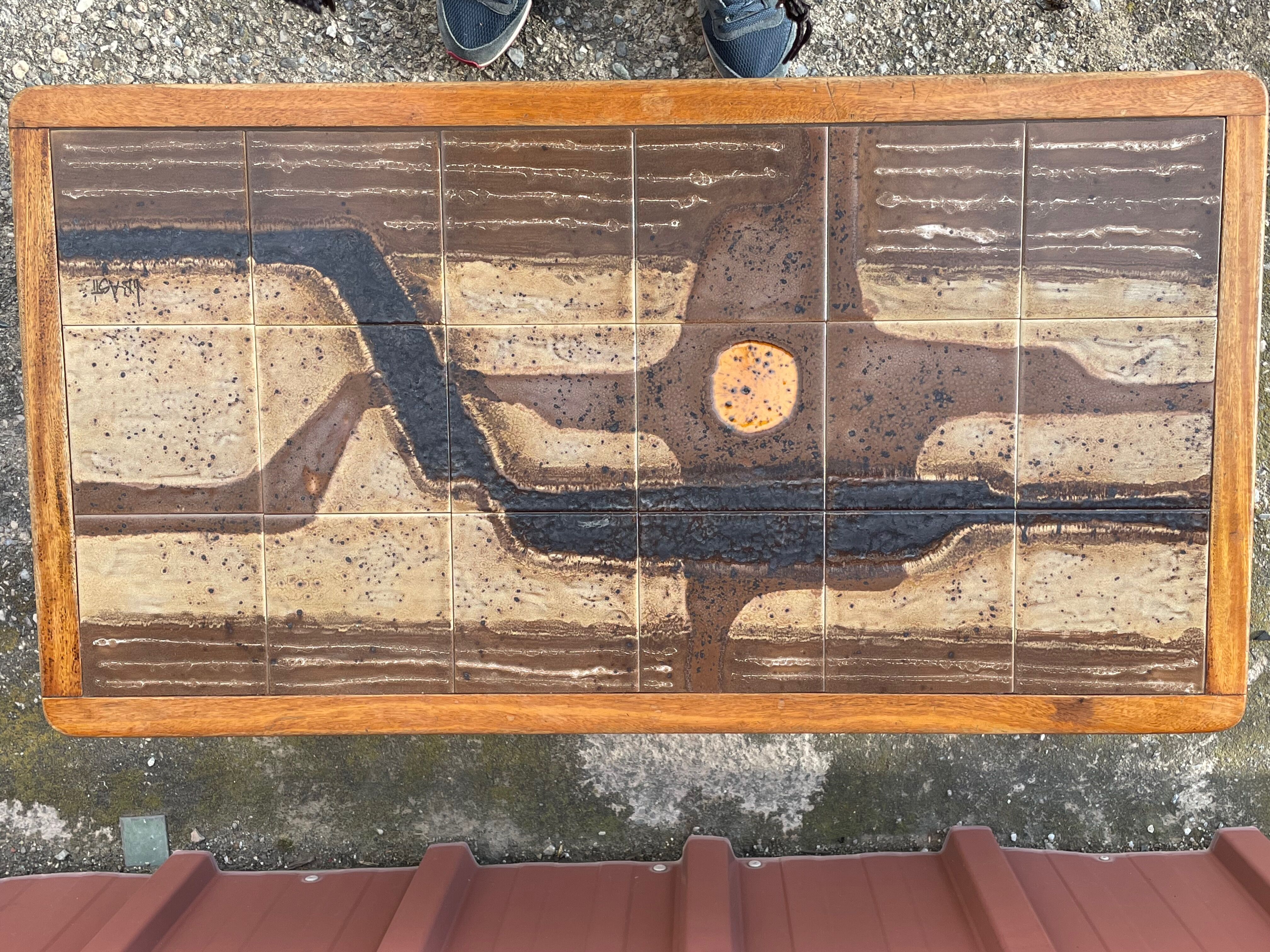 Ceramic coffee table 1960, Jean d'Asti