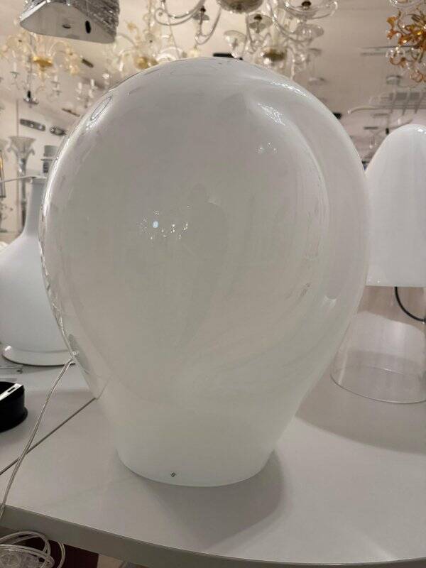 Large Munega Table Lamp in Murano Glass by Luciano Vistosi, 1980s