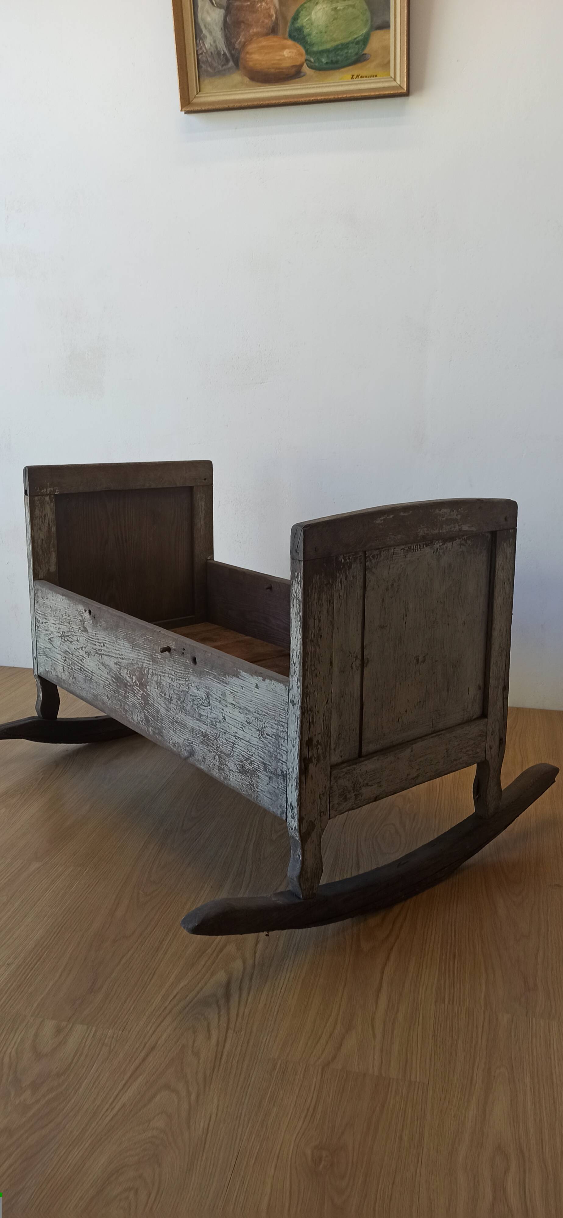 Old, antique cradle.