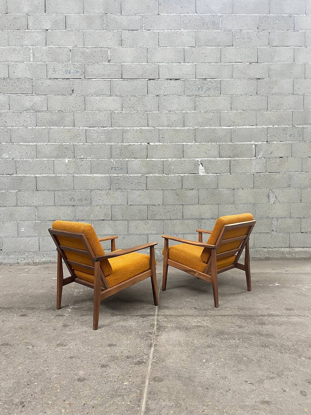 Saffron armchair pair