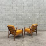 Saffron armchair pair