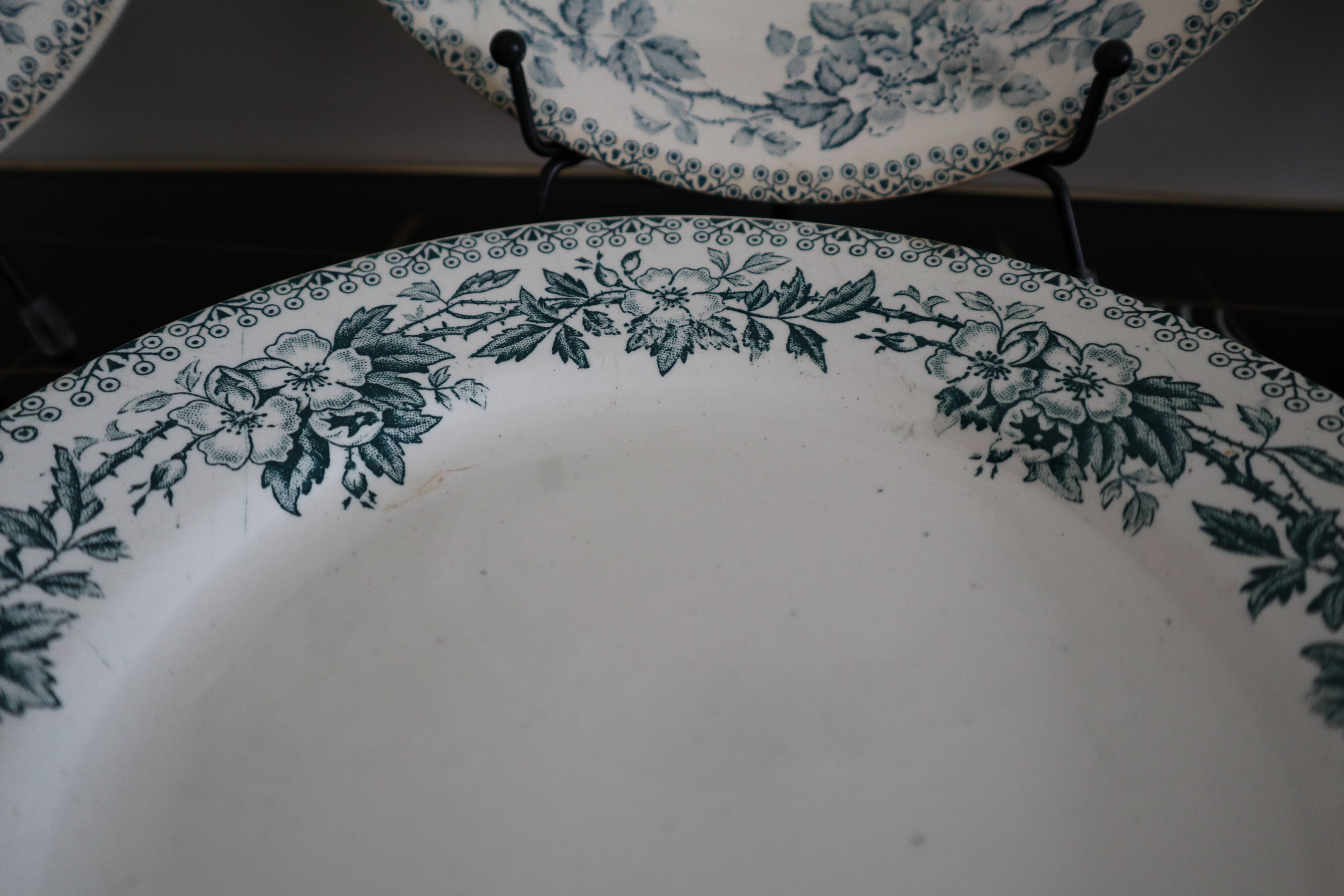 6 flat plates Terre de Fer model Guadeloupe Saint Amand