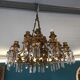 Lustre en Bronze et cristal