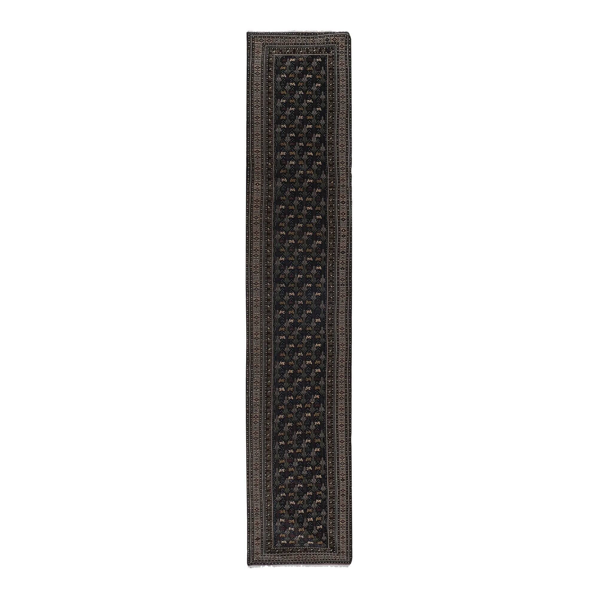 Tapis de couloir turc vintage