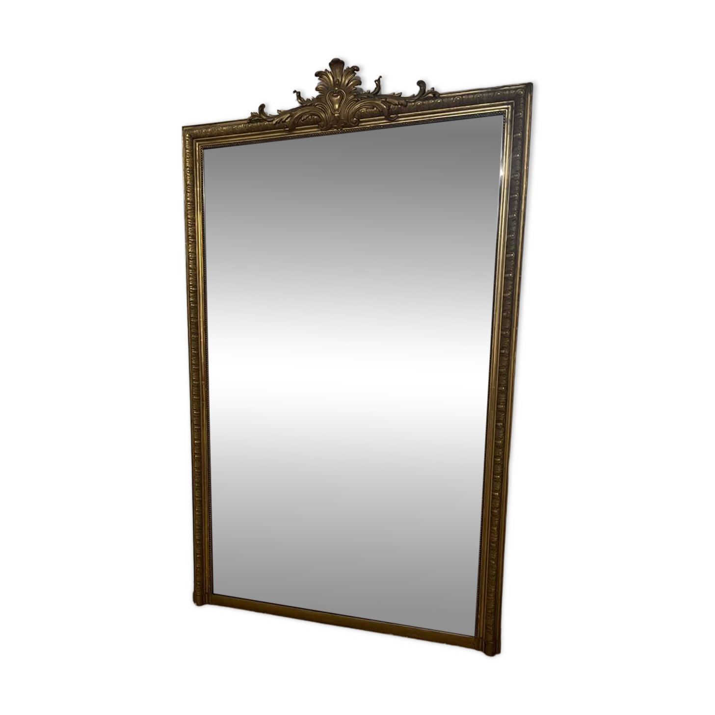 Large Louis Philippe mirror from the late 19th century, 195x117.