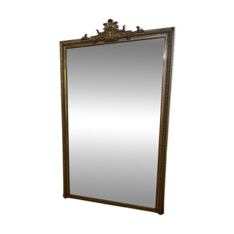 Large Louis Philippe mirror from the late 19th century, 195x117.
