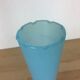 Enamelled opaline vase, blue soliflore
