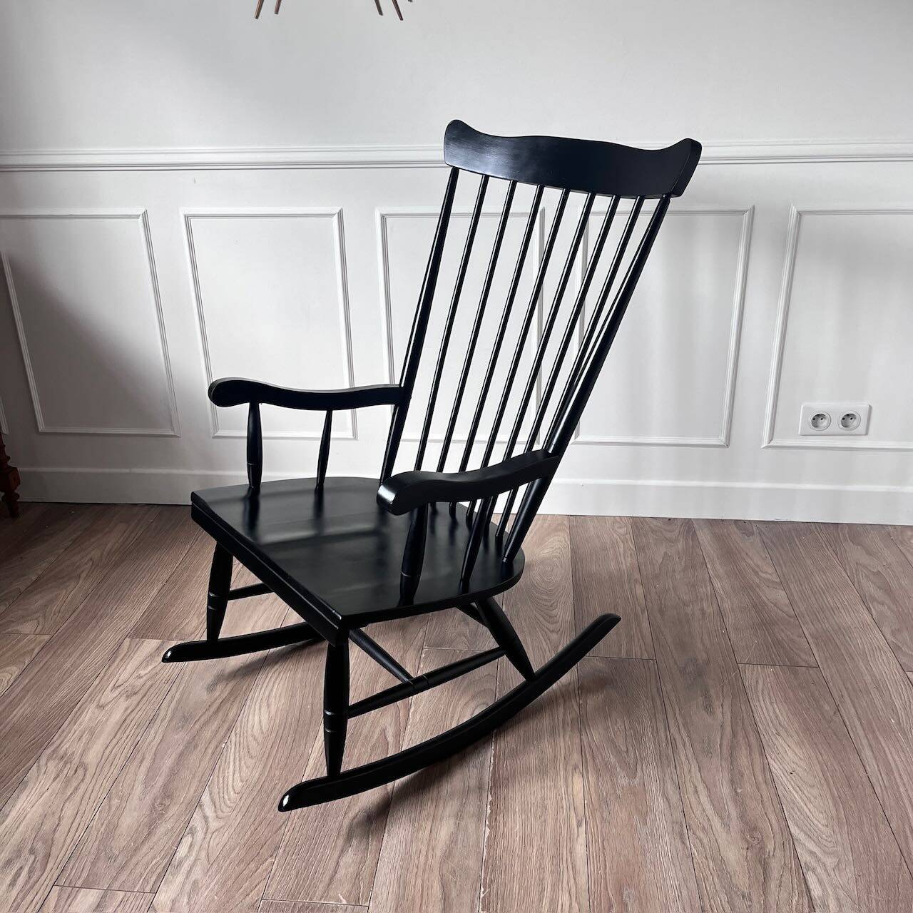 Rocking chair noir