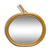 Miroir rotin 34 x 32 cm