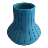Vase bleu turquoise en terre cuite