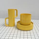 Yellow Dinnerware Set by Massimo Vignelli for Heller, 1970