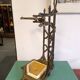Bamboo imitation umbrella stand in enamelled cast iron circa 1930