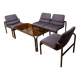 G30 set, canapé, 2 fauteuils and table basse par Martin Stoll, Allemagne, 1980s.