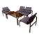 G30 set, canapé, 2 fauteuils and table basse par Martin Stoll, Allemagne, 1980s.