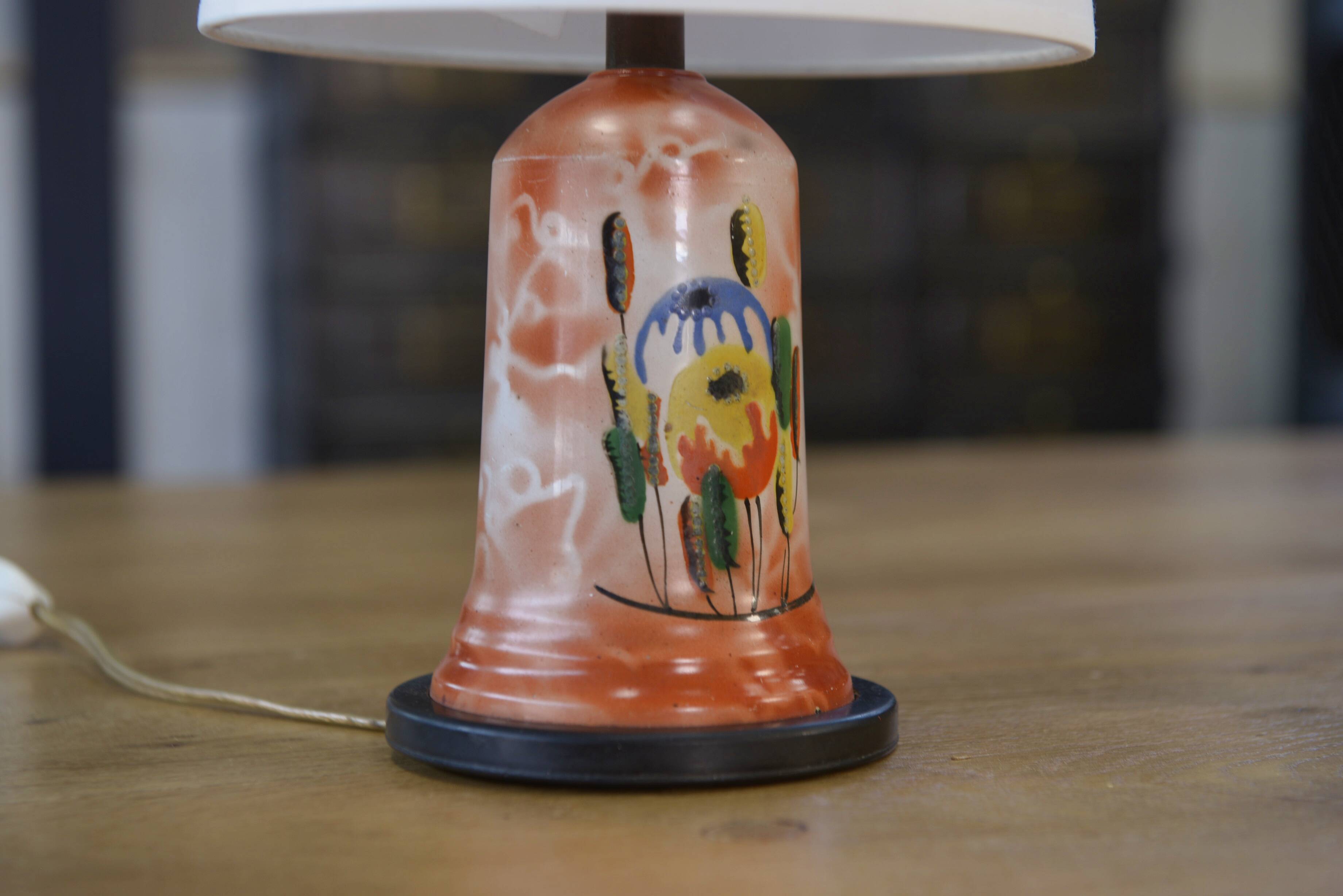 Art Nouveau ceramic lamp 1920s
