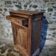 Rustic French pine wardrobe, 19th century