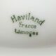 Set of 8 white twisted porcelain dinner plates Limoges Haviland