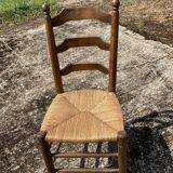 Set of 6 straw chairs
